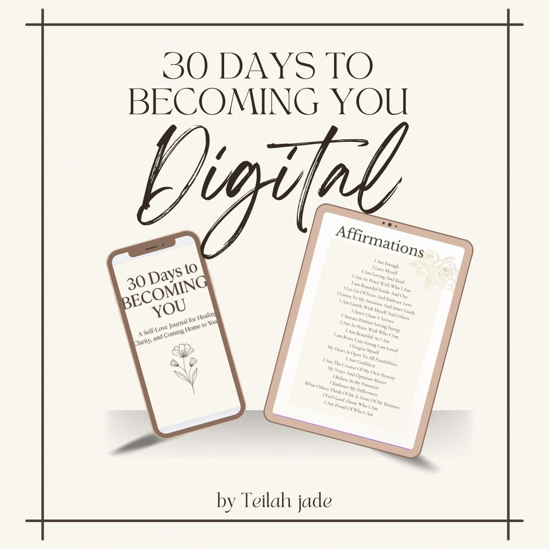 🌸 30 Days to Becoming You, Digital Self-Love Journal (Instant Download)